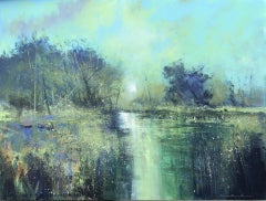 Jonathan Trim, Clearing Mist on the River, Landscape Art, Affordable Art