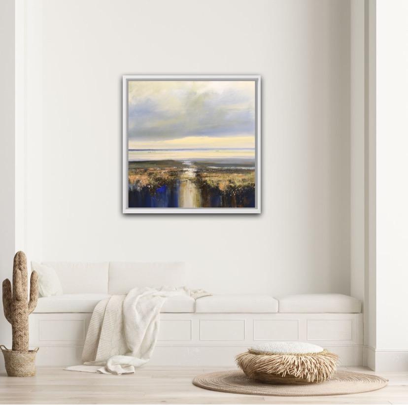 Jonathan Trim, Fading light in the Estuary, Landscape Painting, Affordable Art For Sale 3