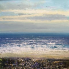 Jonathan Trim, High Tide, peinture de paysage originale, art de paysage marin, Art en ligne