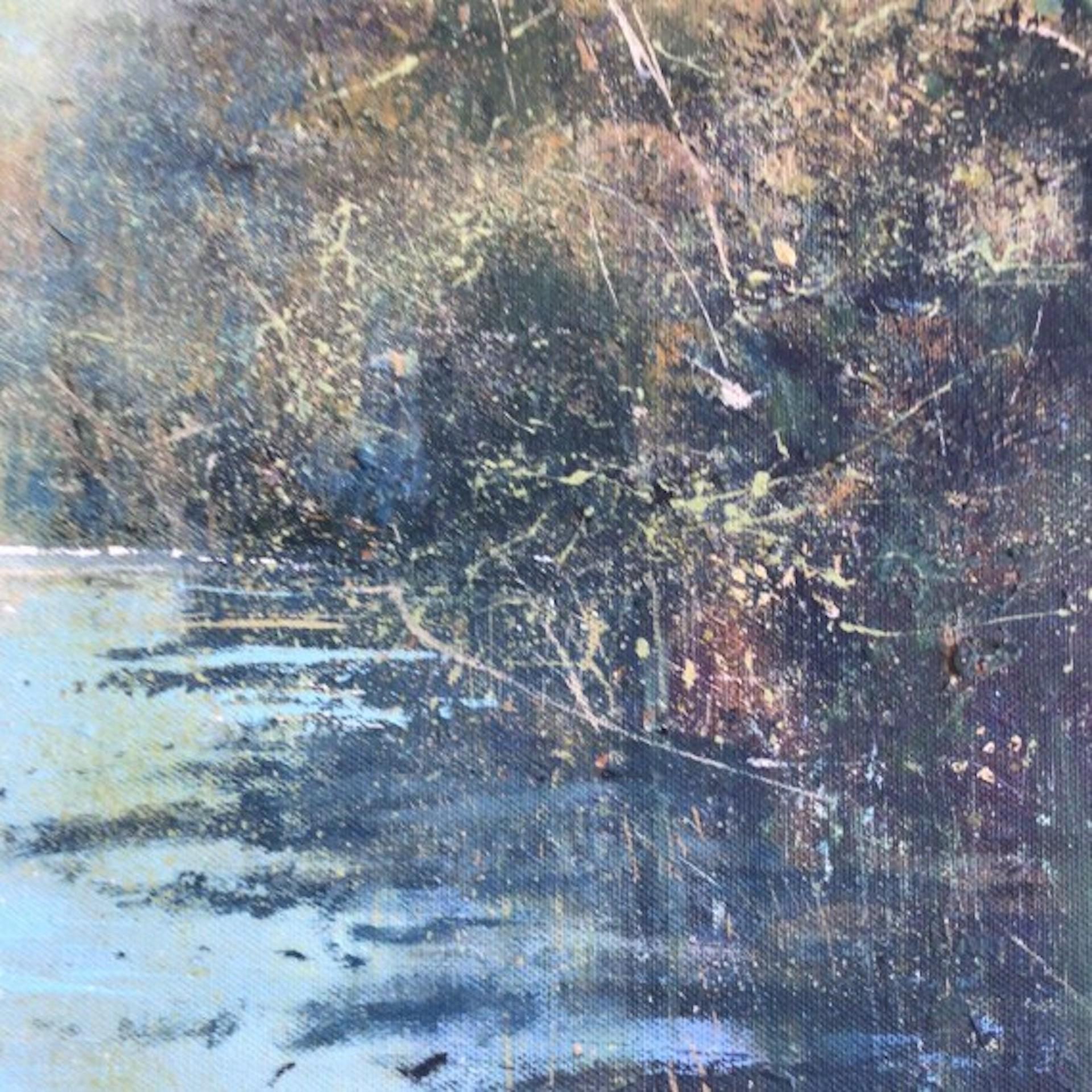 Jonathan Trim, Fluss Silber, Original impressionistisches Landschaftsgemälde im Angebot 2