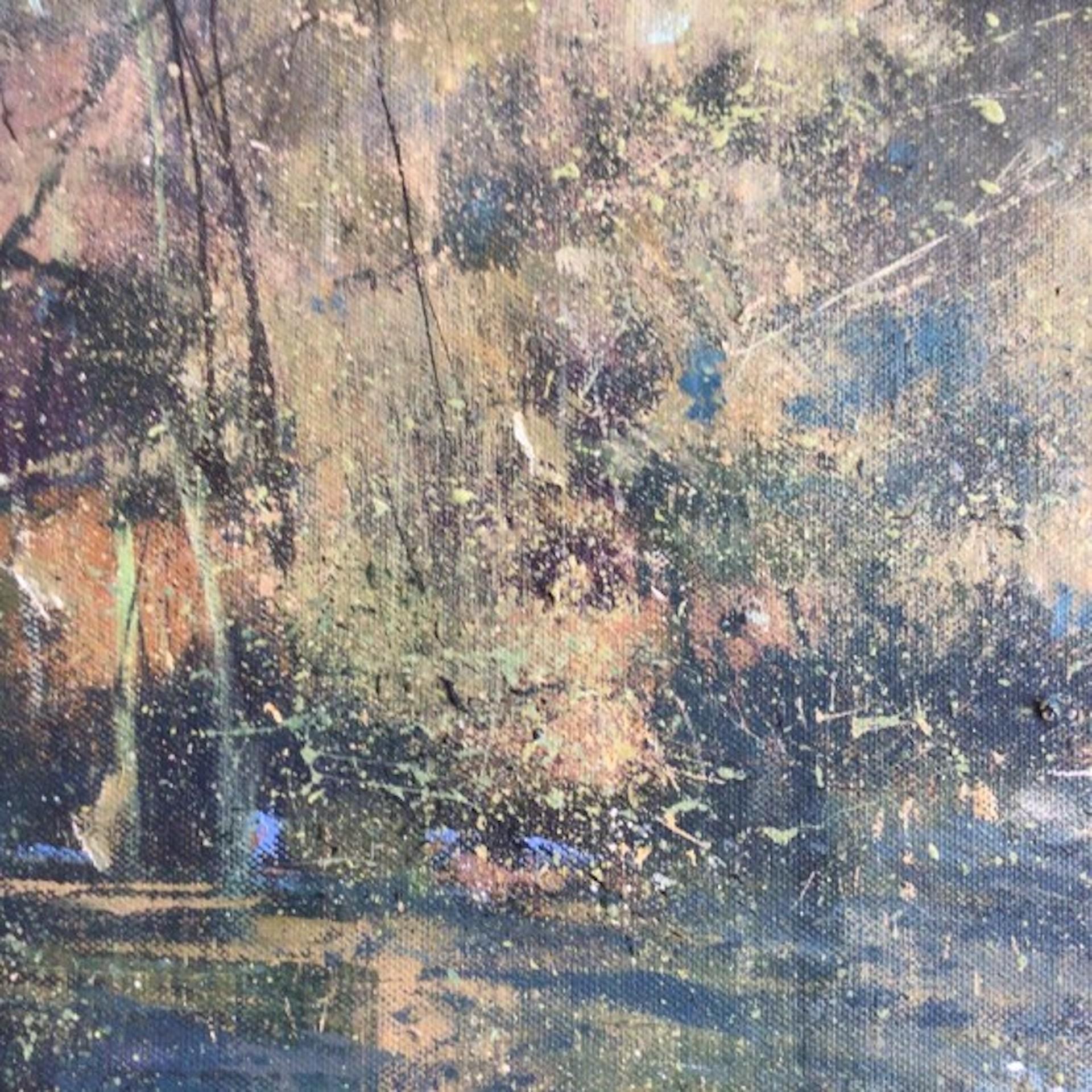 Jonathan Trim, Fluss Silber, Original impressionistisches Landschaftsgemälde im Angebot 3