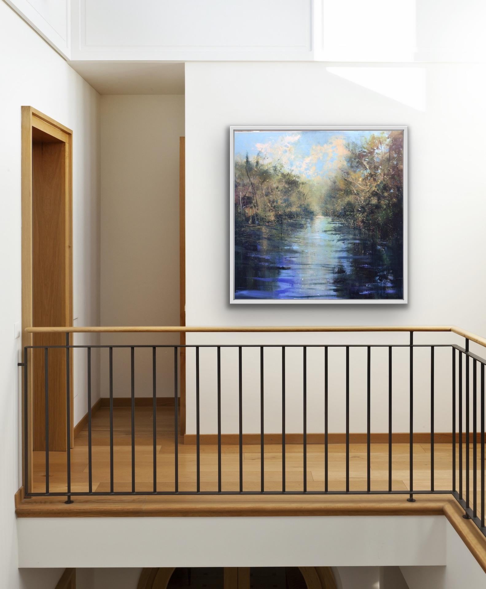 Jonathan Trim, River Silence, Original Impressionist Landscape Painting 6