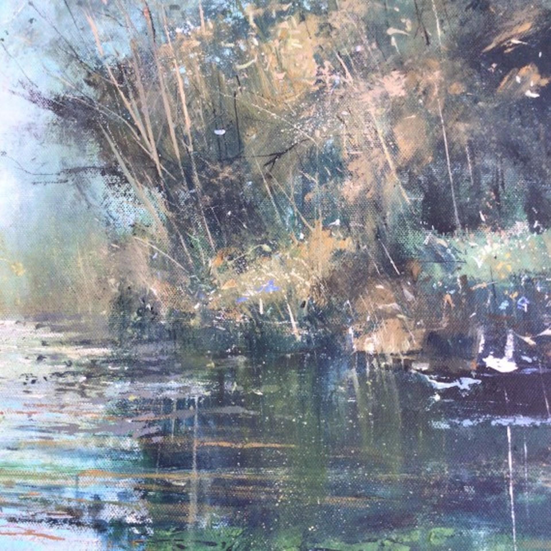 Jonathan Trim, Still Water, Original Landscape Painting, Affordable Art 3