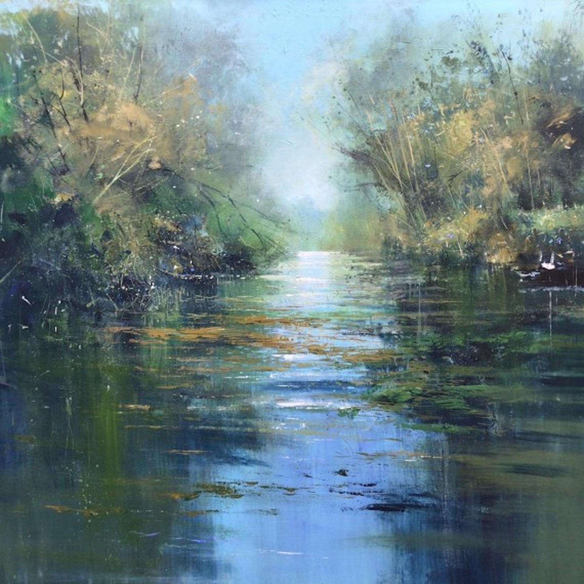 Jonathan Trim, Still Water, Original Landscape Painting, Affordable Art