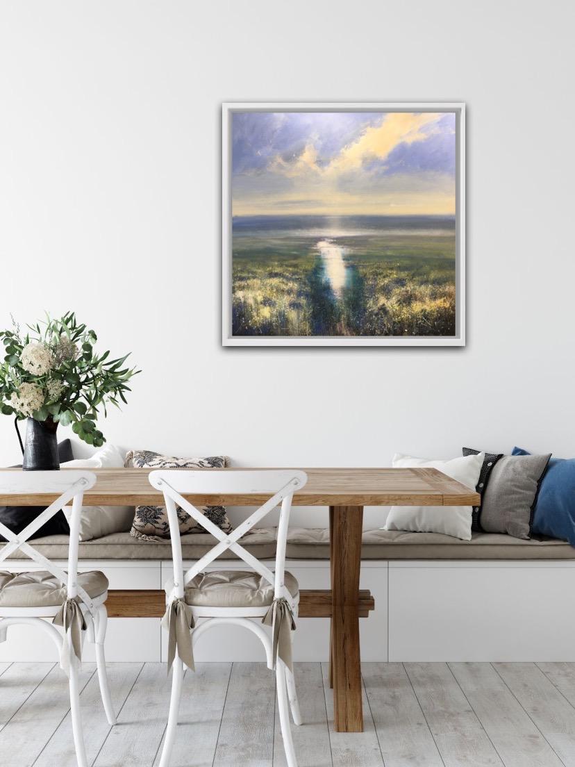 Jonathan Trim
The Tide Turns
Original Landscape Painting
Acrylic Paint on Canvas
Canvas Size: H 100cm x W 100cm
Sold Unframed
(Please note that in situ images are purely an indication of how a piece may look.)

The Tide Turns by Jonathan Trim is a