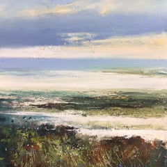Low Tide - seascape nature landscape coastal oil painting water Modern Artwork