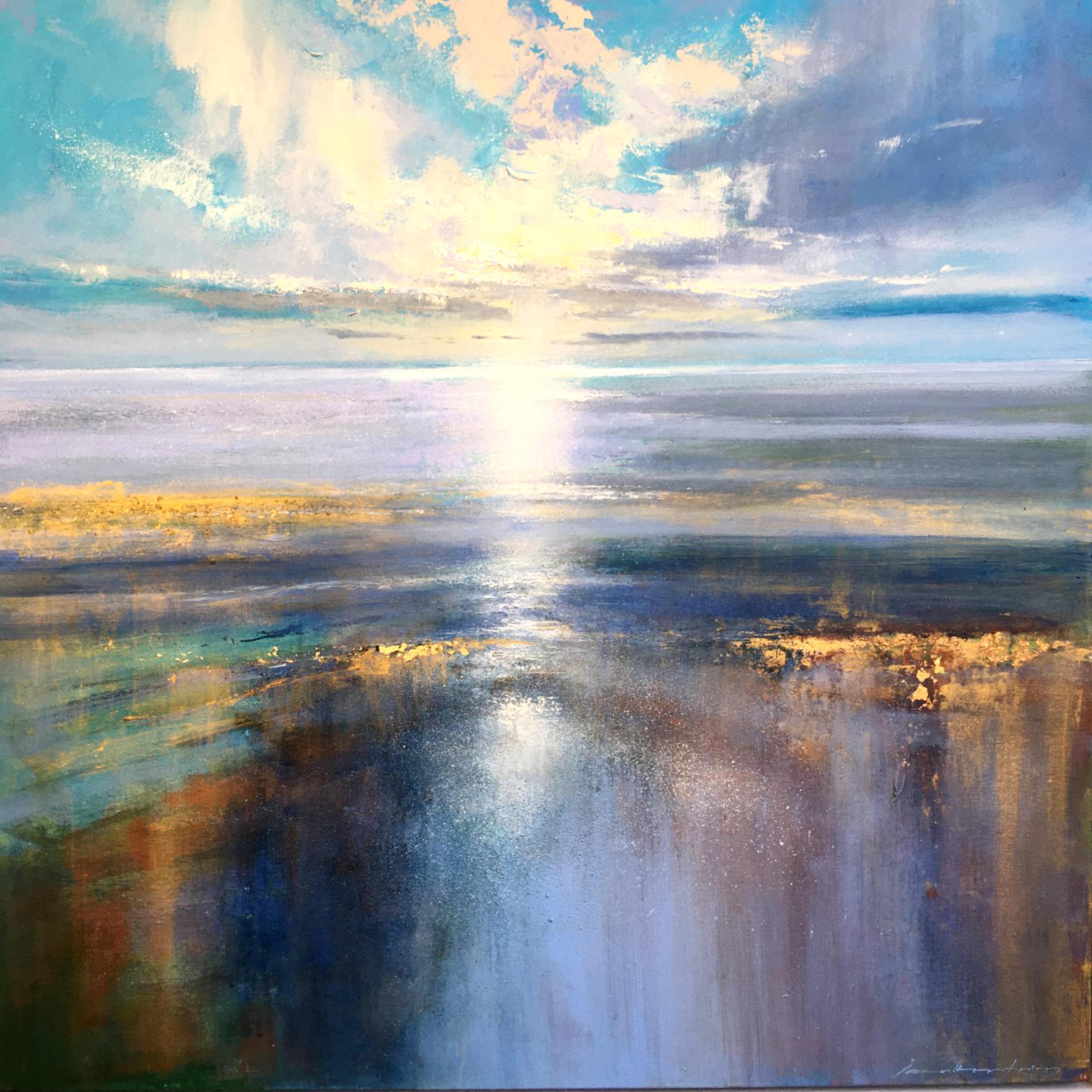 Jonathan Trim Morning Light On The Estuary Landscape Painting