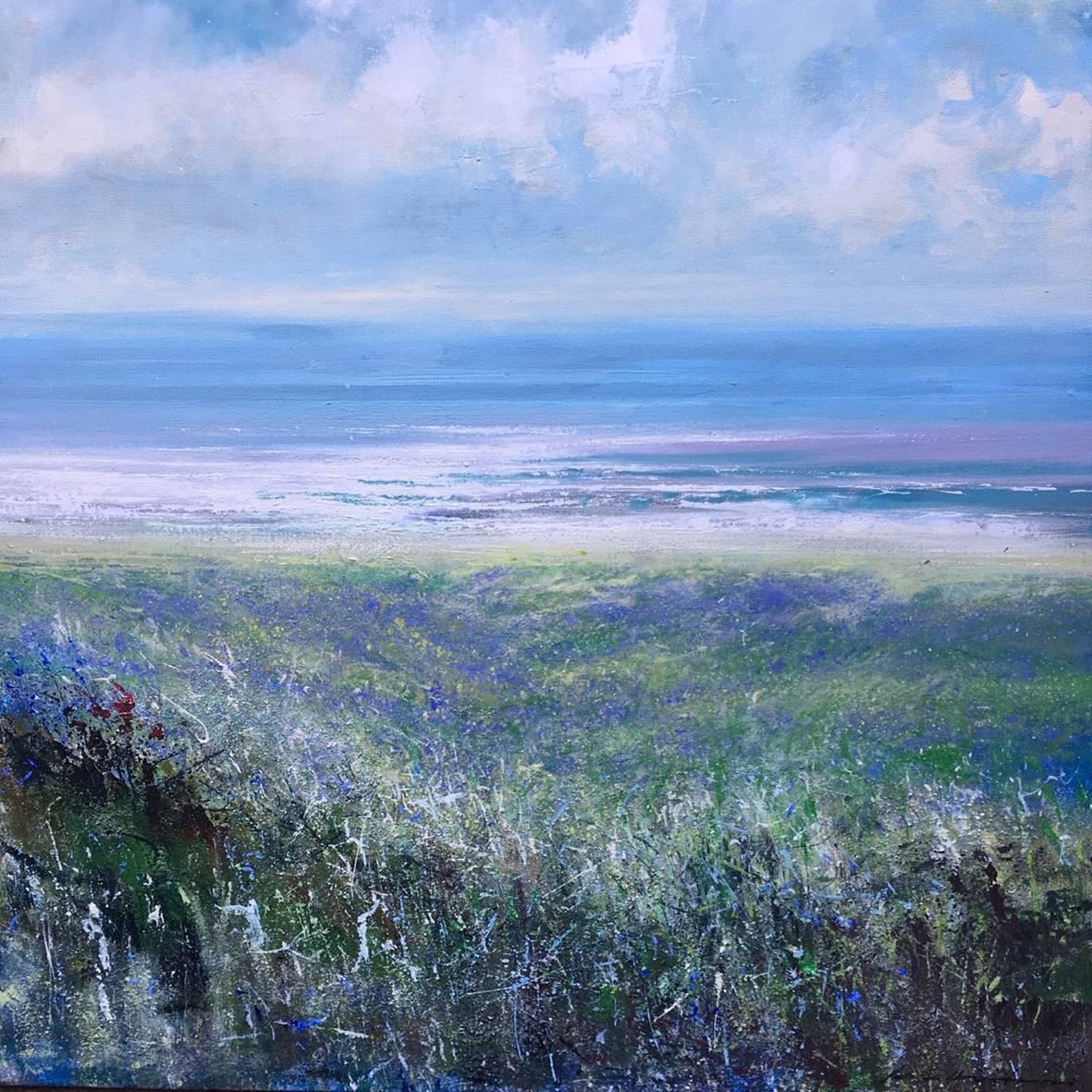 Jonathan Trim Landscape Painting - Sea Lavender
