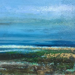 Shoreline I Original sea Landscape Painting Contemporary Art
