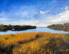 Setauket Harbor, Peinture, Huile sur toile