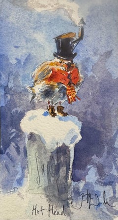 Hot Head, Original Watercolour Illustration