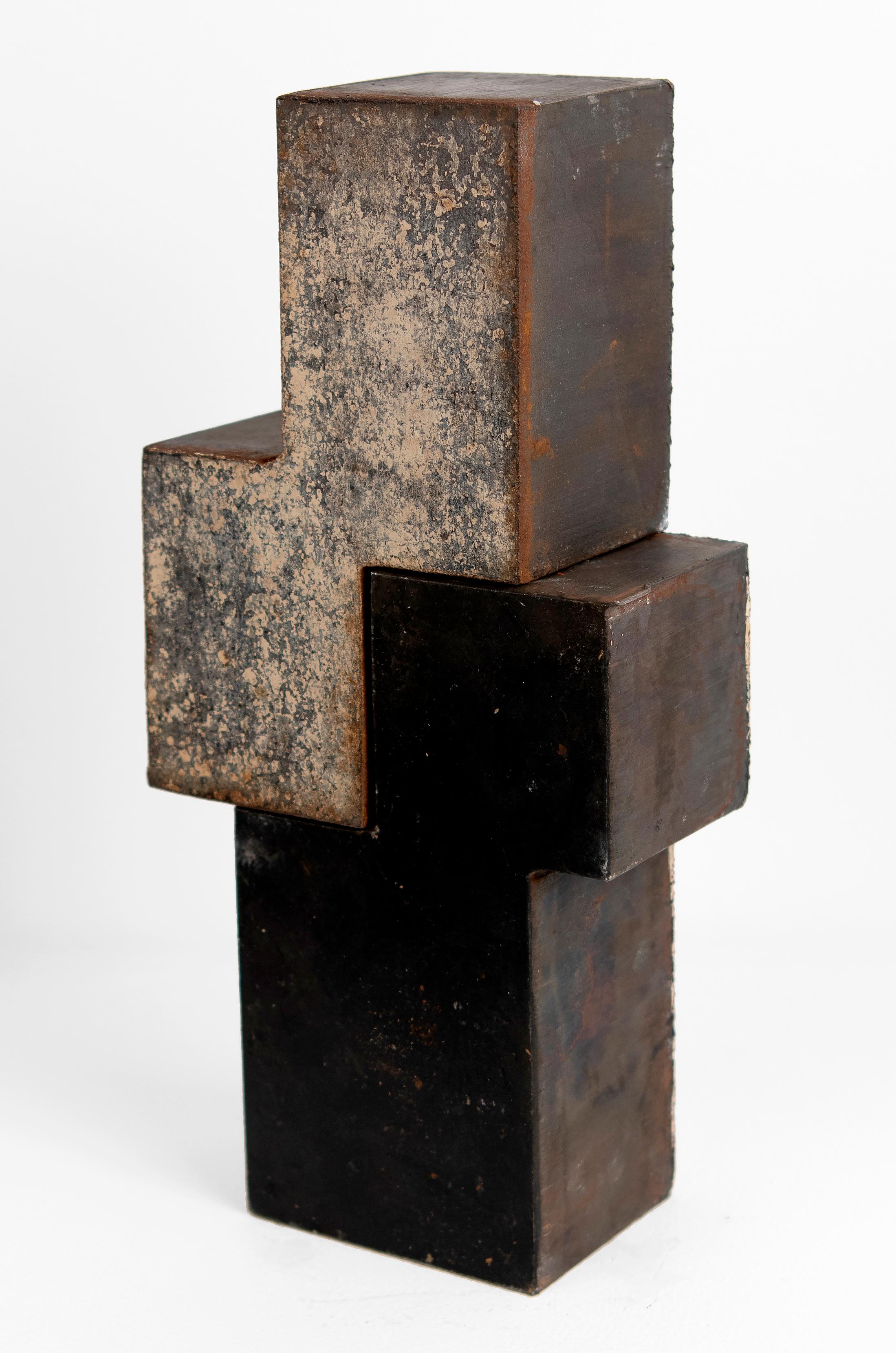 untitled sculpture (1) - Black Figurative Sculpture by Jonathan Waters