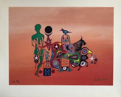 Hand Signed Screenprint on Canvas Painting Ltd Ed. Hollywood "Hang Ups" Pop Art
