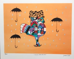 « American Indian Rain Bird », signé à la main par Jonathan Winters