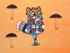 « American Indian Rain Bird », signé à la main par Jonathan Winters
