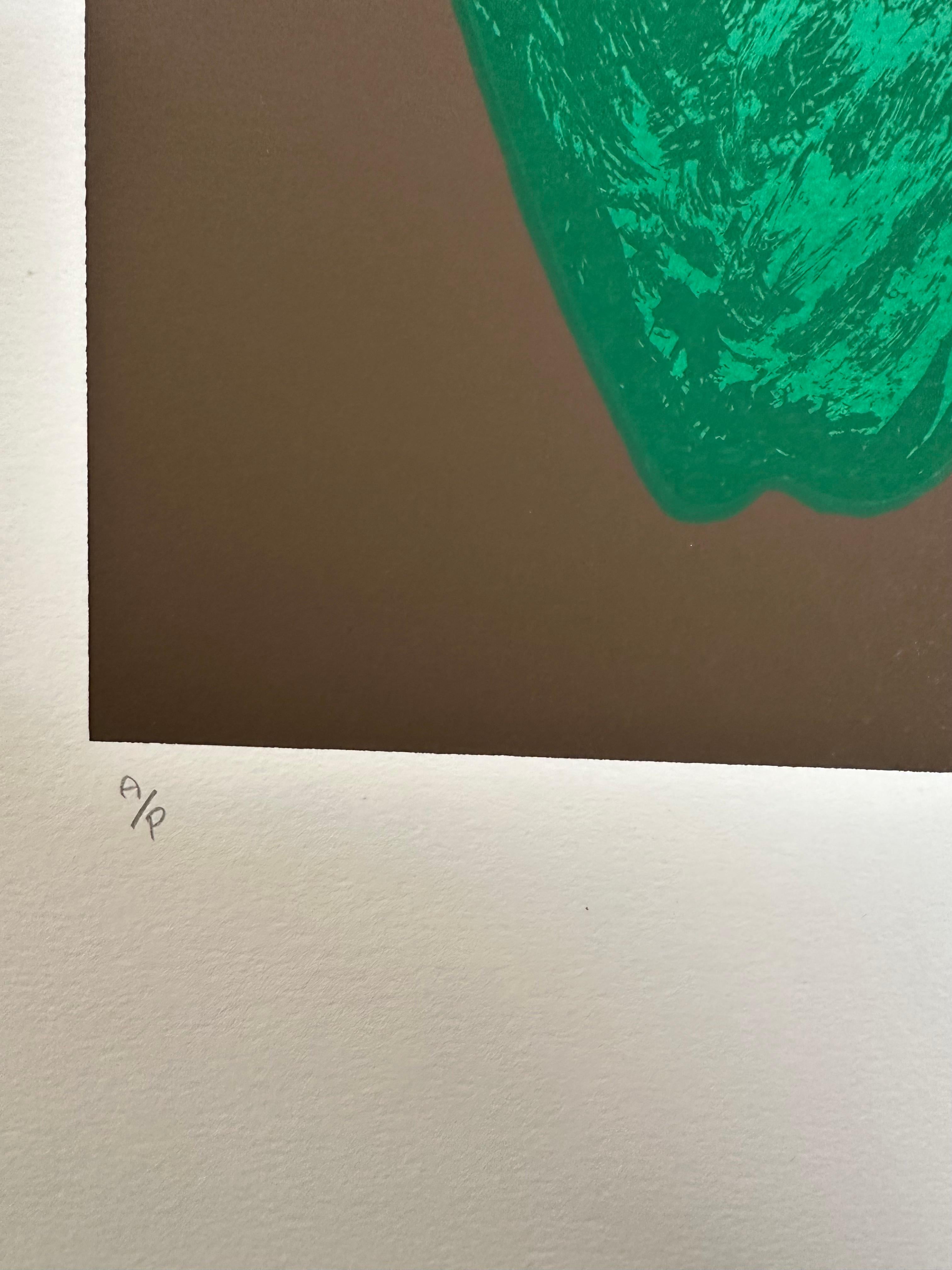 Jonathan Winters, Hung up on Strange Fruit, original silkscreen, hand signed For Sale 3