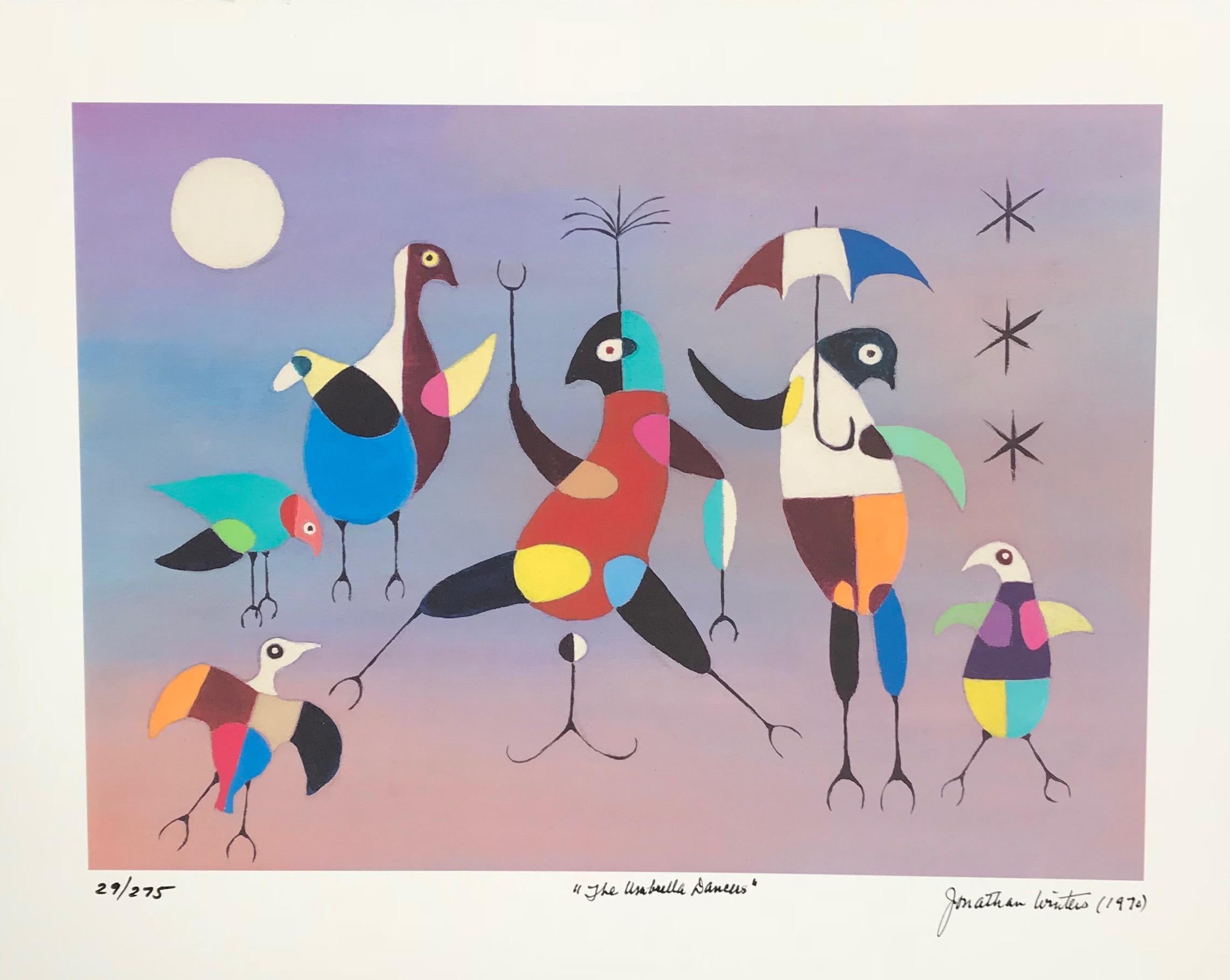 The Umbrella Dancers - Print by Jonathan Winters