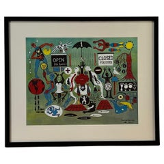 Witty Serigraph by Jonathan Winters