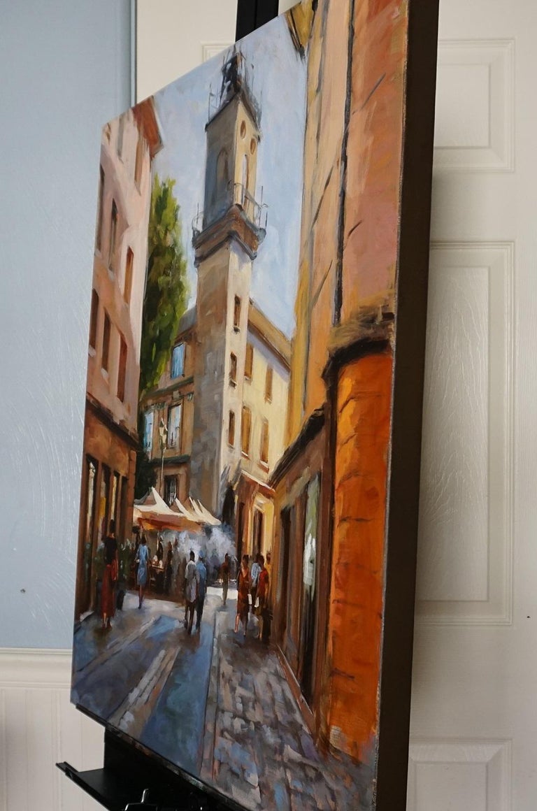 Jonelle Summerfield - Busy Square in Aix en Provence, Oil Painting For ...