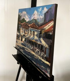 Cafes in Portugal, Oil Painting