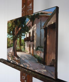 Cool Shadows on the Camino, Oil Painting