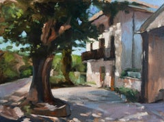 Cool Shadows on the Camino, Oil Painting