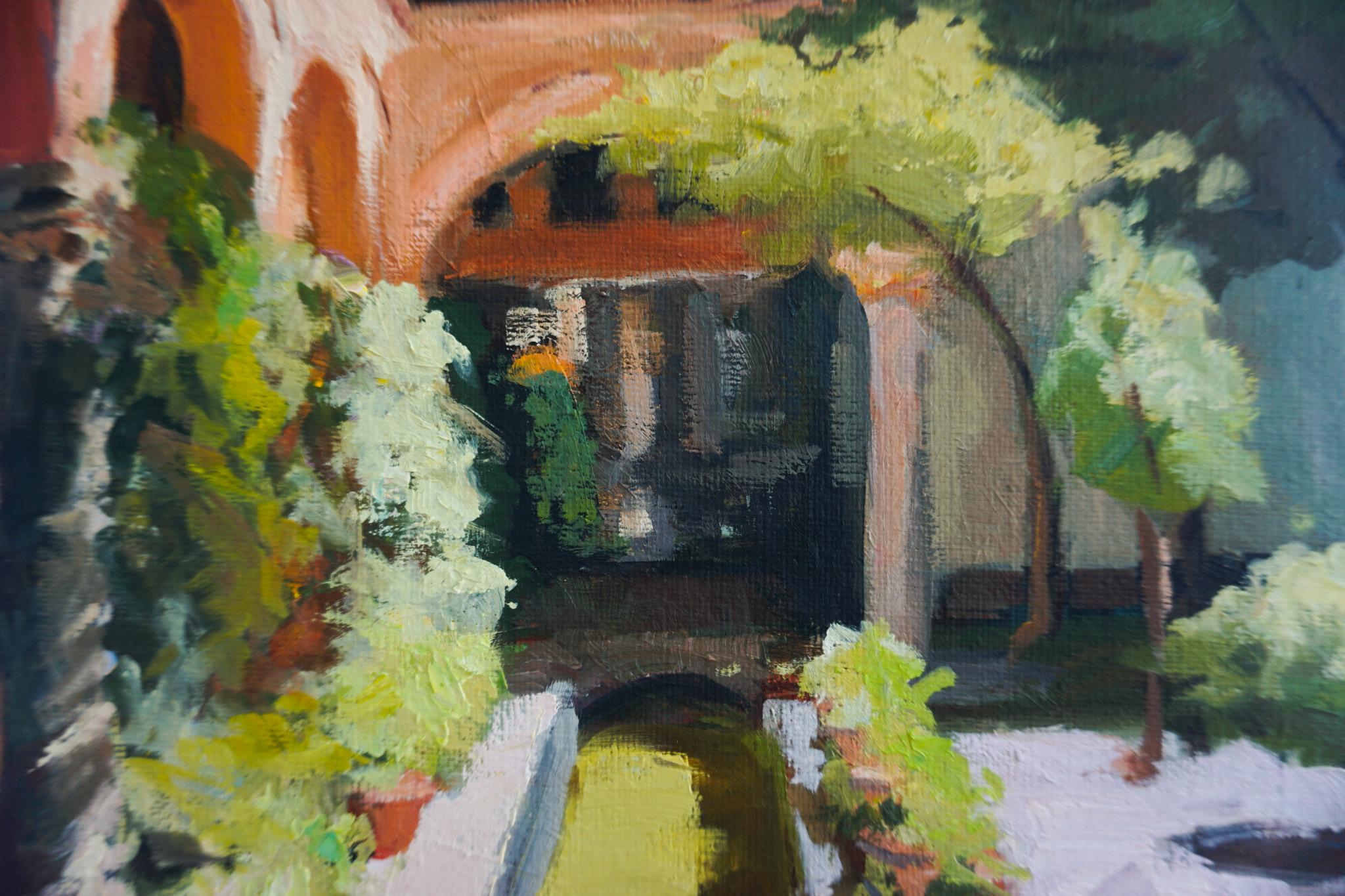 Patio de Sevilla II, Pintura al óleo en venta 1