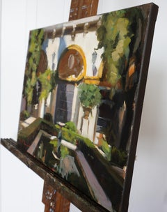 Patio de Sevilla, Pintura al óleo