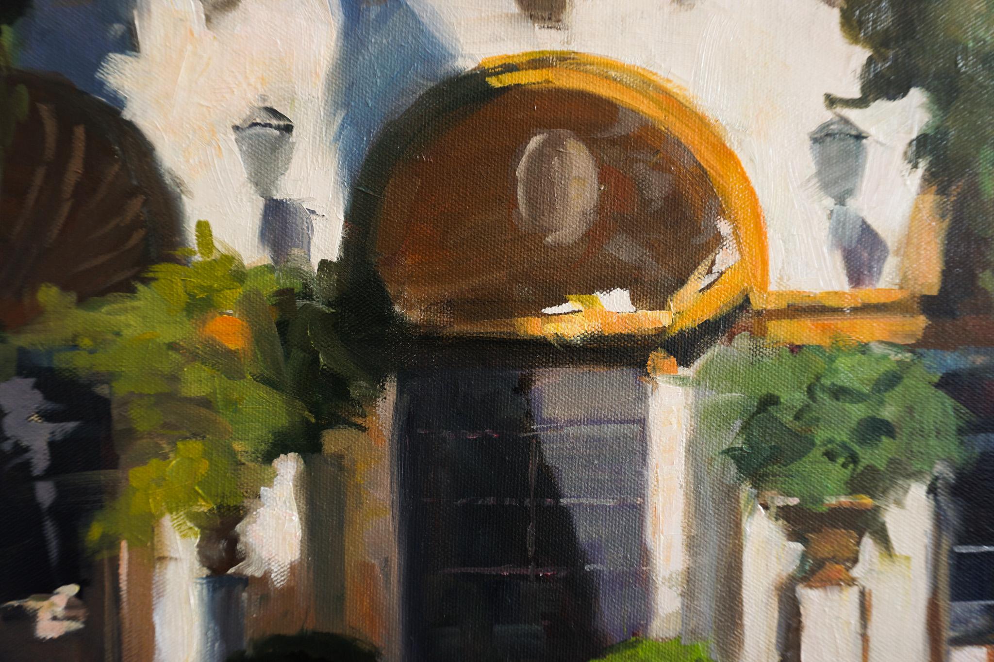 Courtyard in Seville, Oil Painting For Sale 2