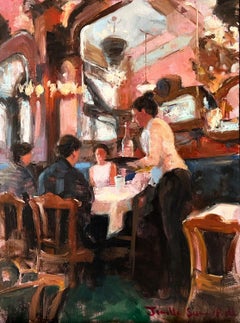 Majestic Cafe of Porto, Oil Painting