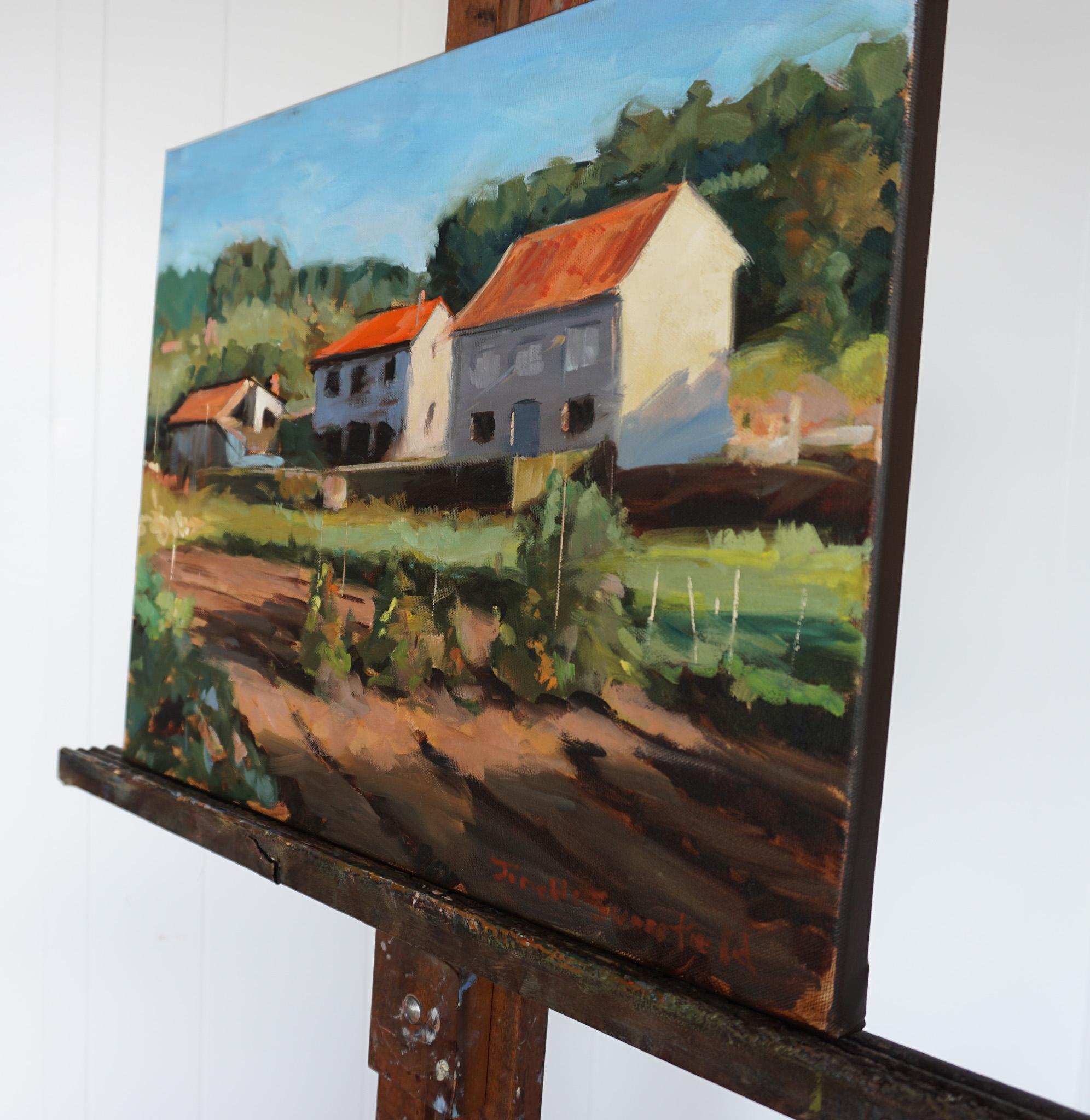 Somewhere on the Camino Frances, Ölgemälde (Impressionismus), Art, von Jonelle Summerfield