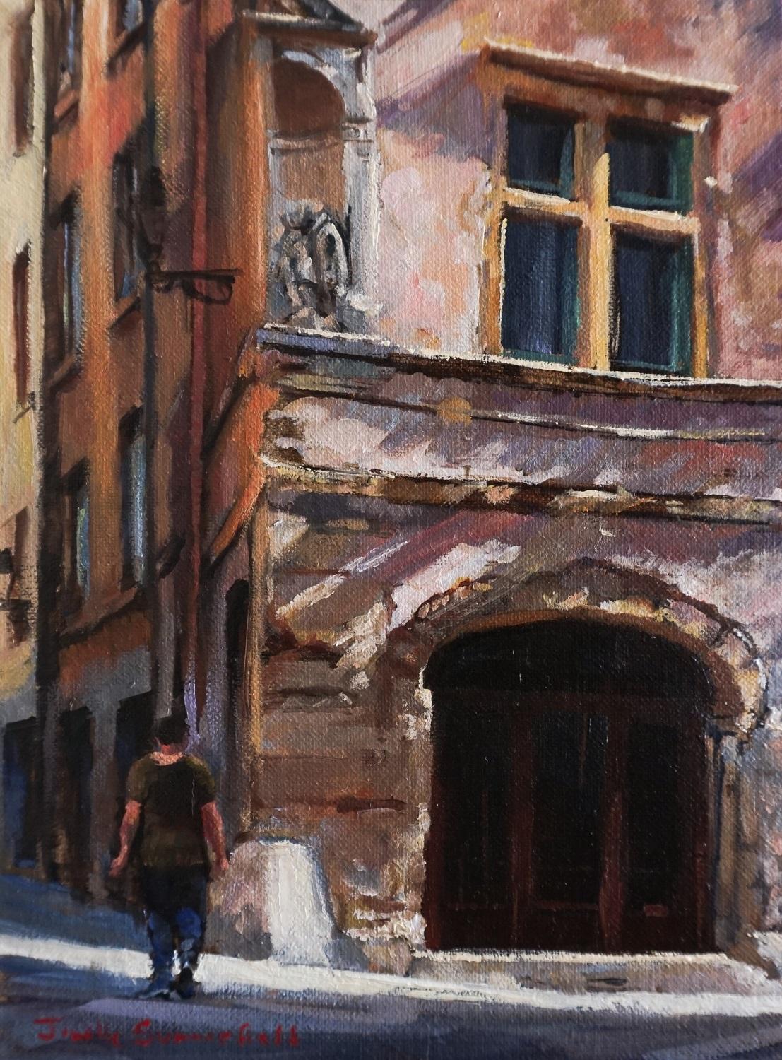 The Architecture of Aix, Oil Painting - Art by Jonelle Summerfield