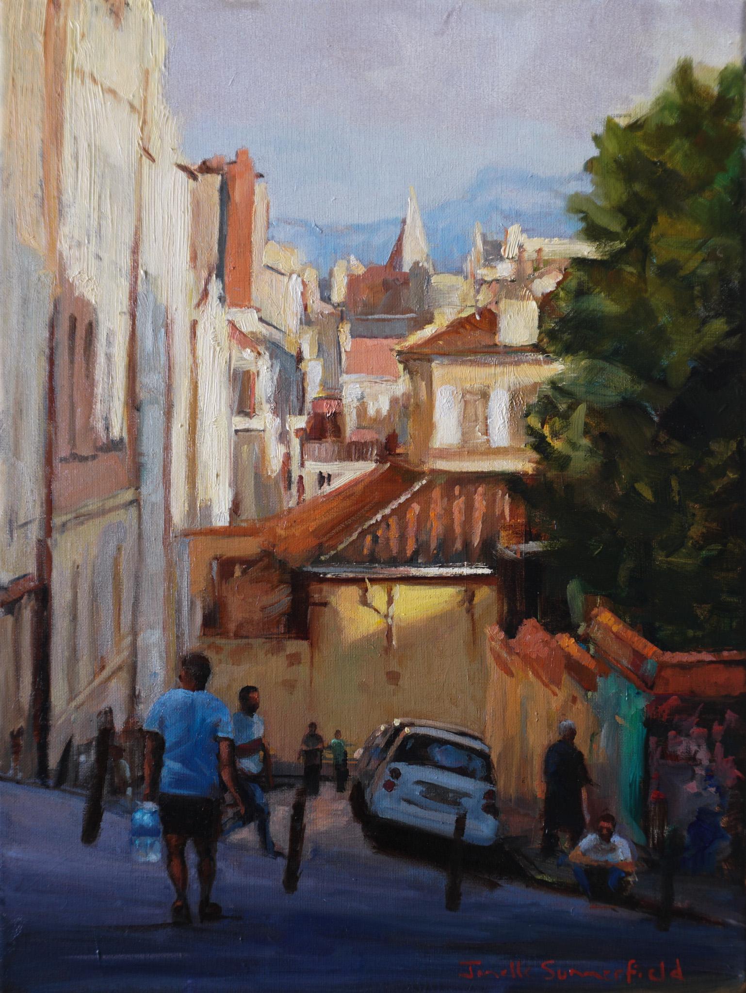 The Hills of Marseille, Oil Painting - Art by Jonelle Summerfield