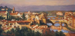 Veduta di Firenze, Pittura a olio