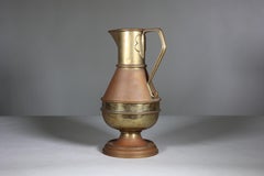 Jones & Willis Gothic Revival brass jug from the Church of St Barnabas of Darwen