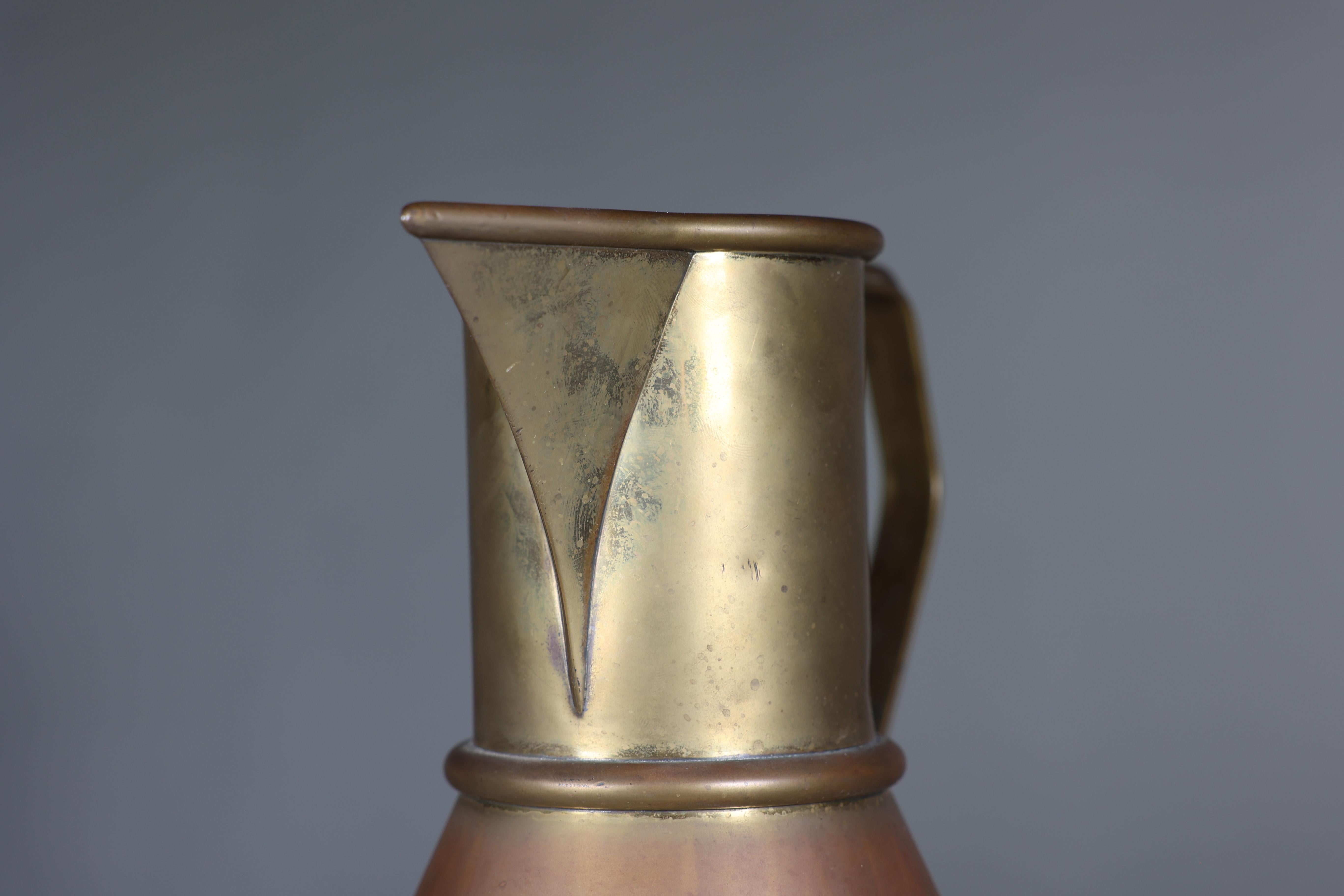 Jones & Willis Gothic Revival brass jug from the Church of St Barnabas of Darwen For Sale 1