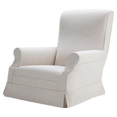 Jones Linen Slipcover Armchair, Custom Made in Spain