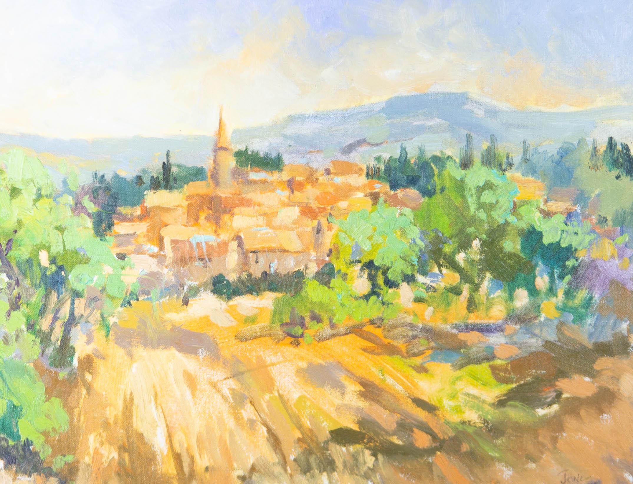 Jones - Impressionist 1988 Oil, Vibrant French Landscape For Sale 1