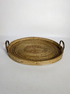 Jong and brass tray, France, 1960