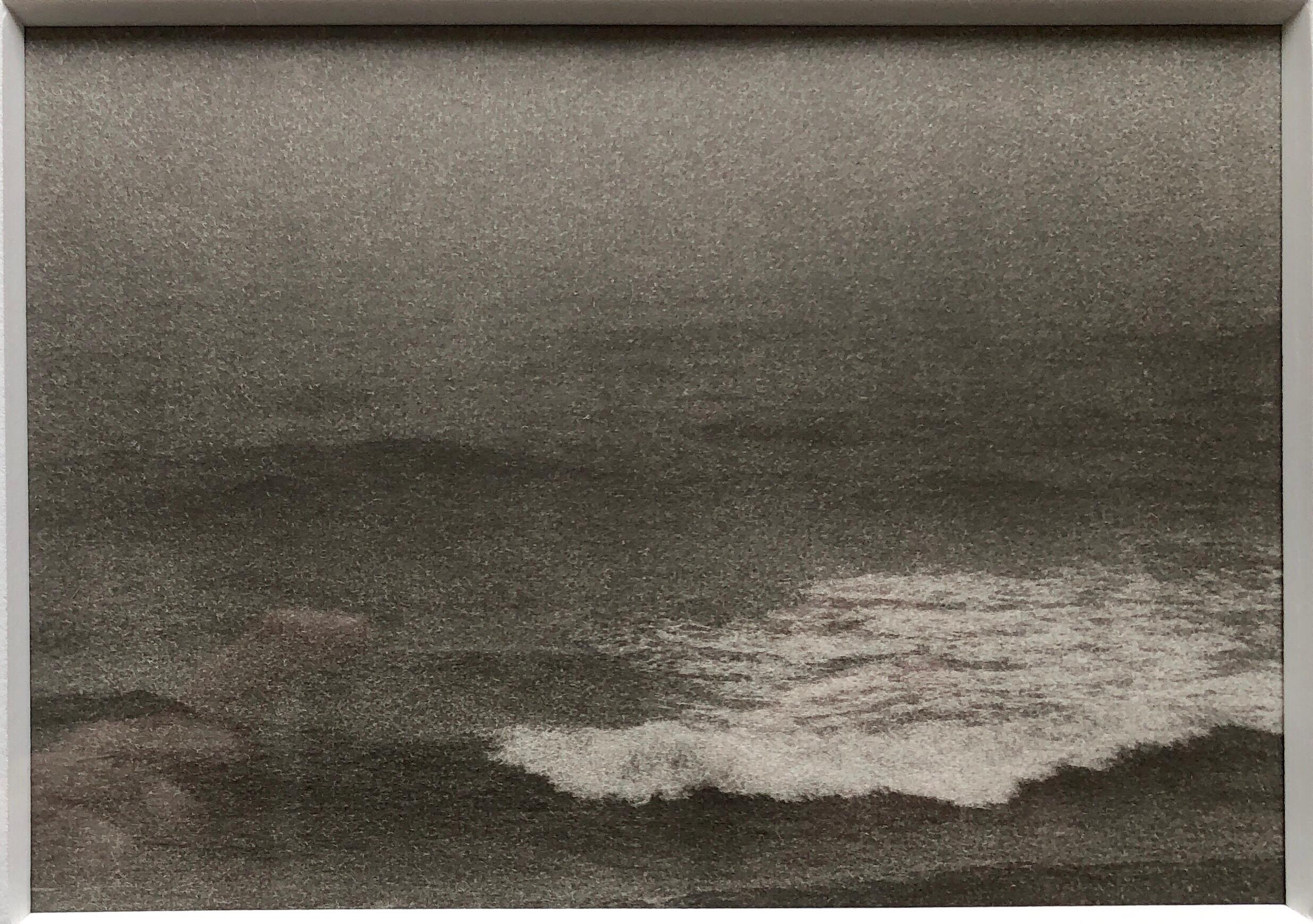 Joni Sternbach Landscape Photograph - Montauk Bluffs, Ocean Photo Vintage Beach Photograph Platinum Palladium Print 