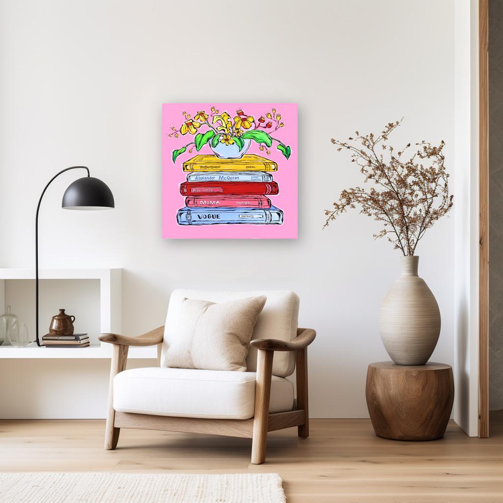 Yes Please - Colorido bodegón expresionista contemporáneo original - Painting de Jonjo Elliott