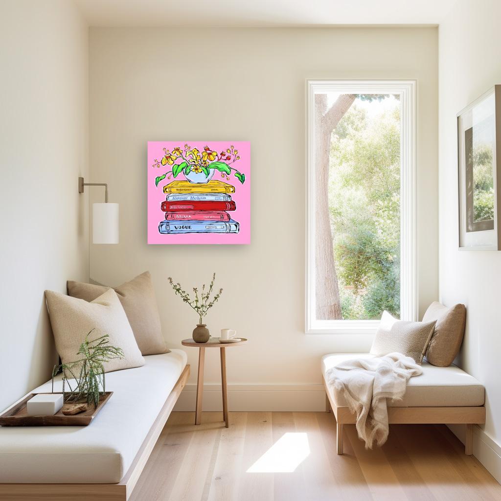 Yes Please - Colorido bodegón expresionista contemporáneo original en venta 1