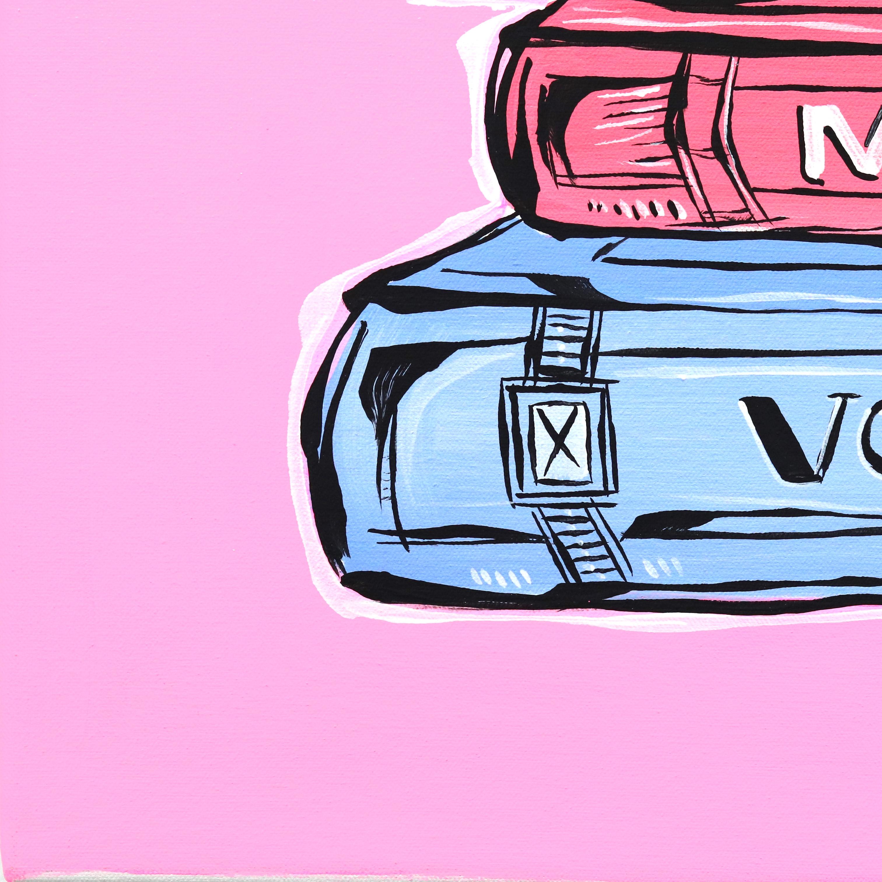 Yes Please - Colorido bodegón expresionista contemporáneo original en venta 2