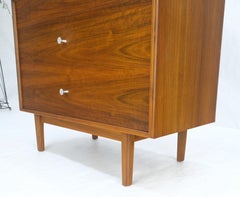 Jonn Stuart Mid Century Modern 3 Drawer Aluminum Pulls Bachelor Chest Dresser