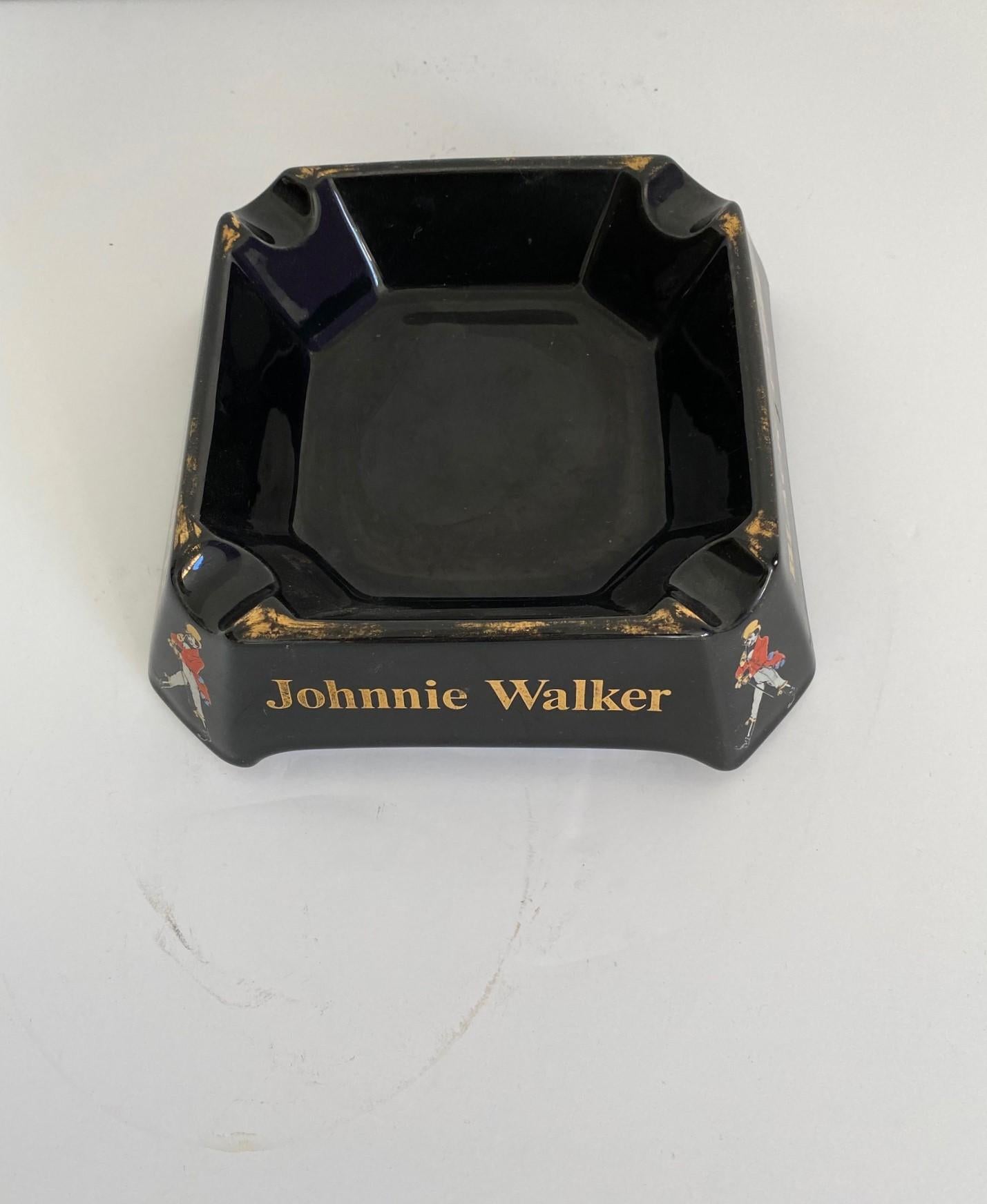 Vintage Johnnie Walker ashtray. Circa 1960's.
