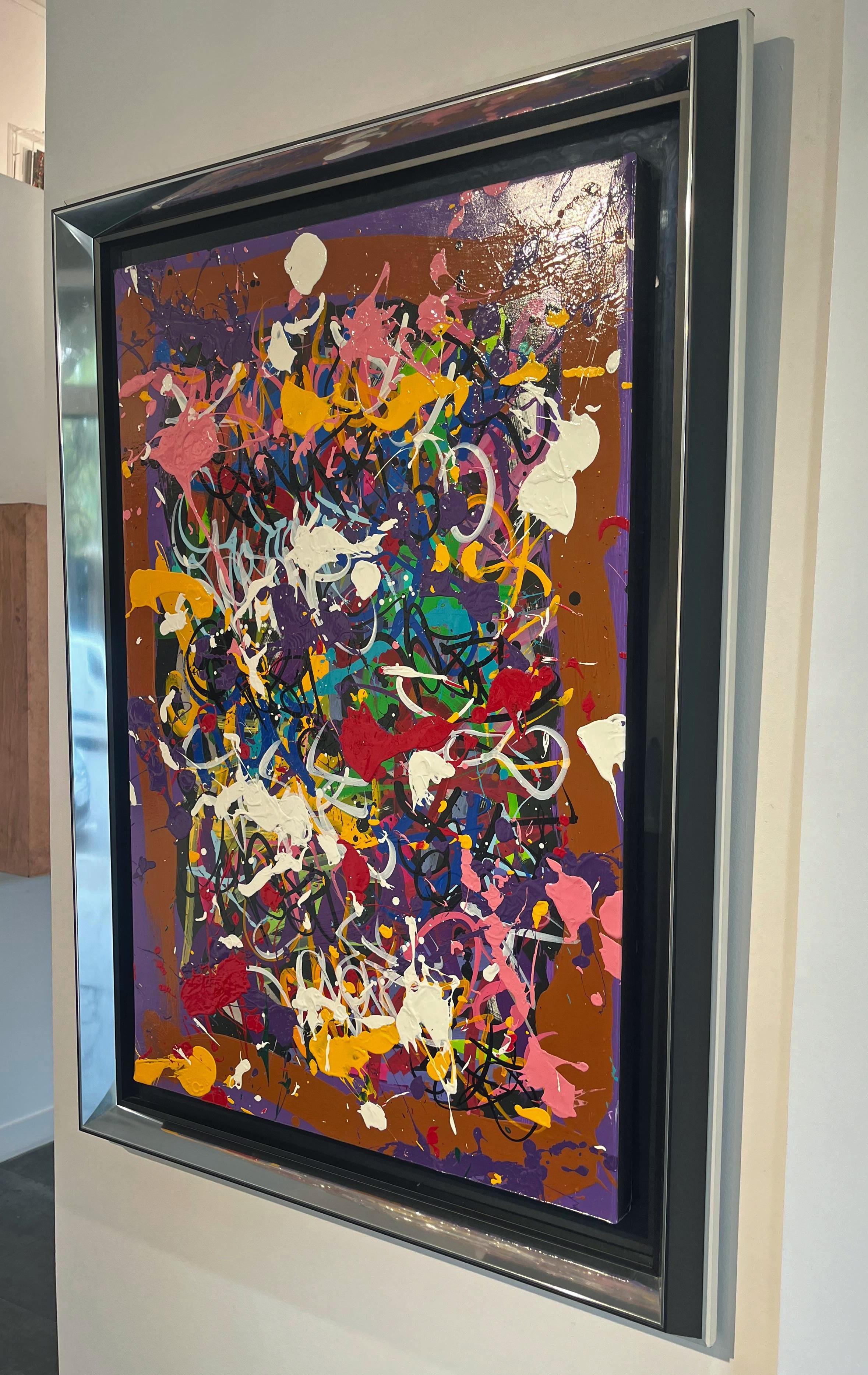 Durchfluss (Braun), Abstract Painting, von Jonone
