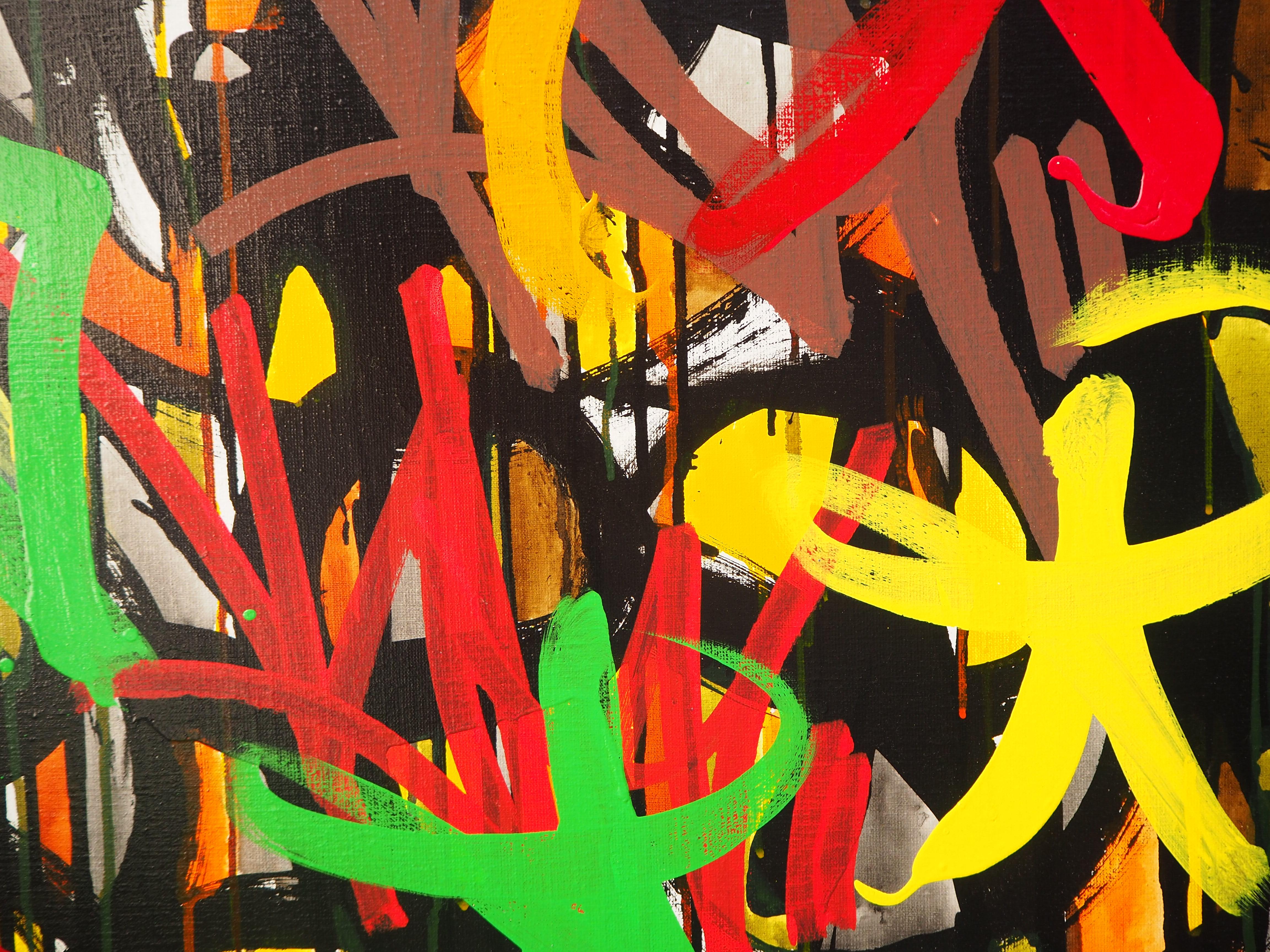 Storia della mia vita - Pittura su tela originale firmata con CERTIFICATO in vendita 8