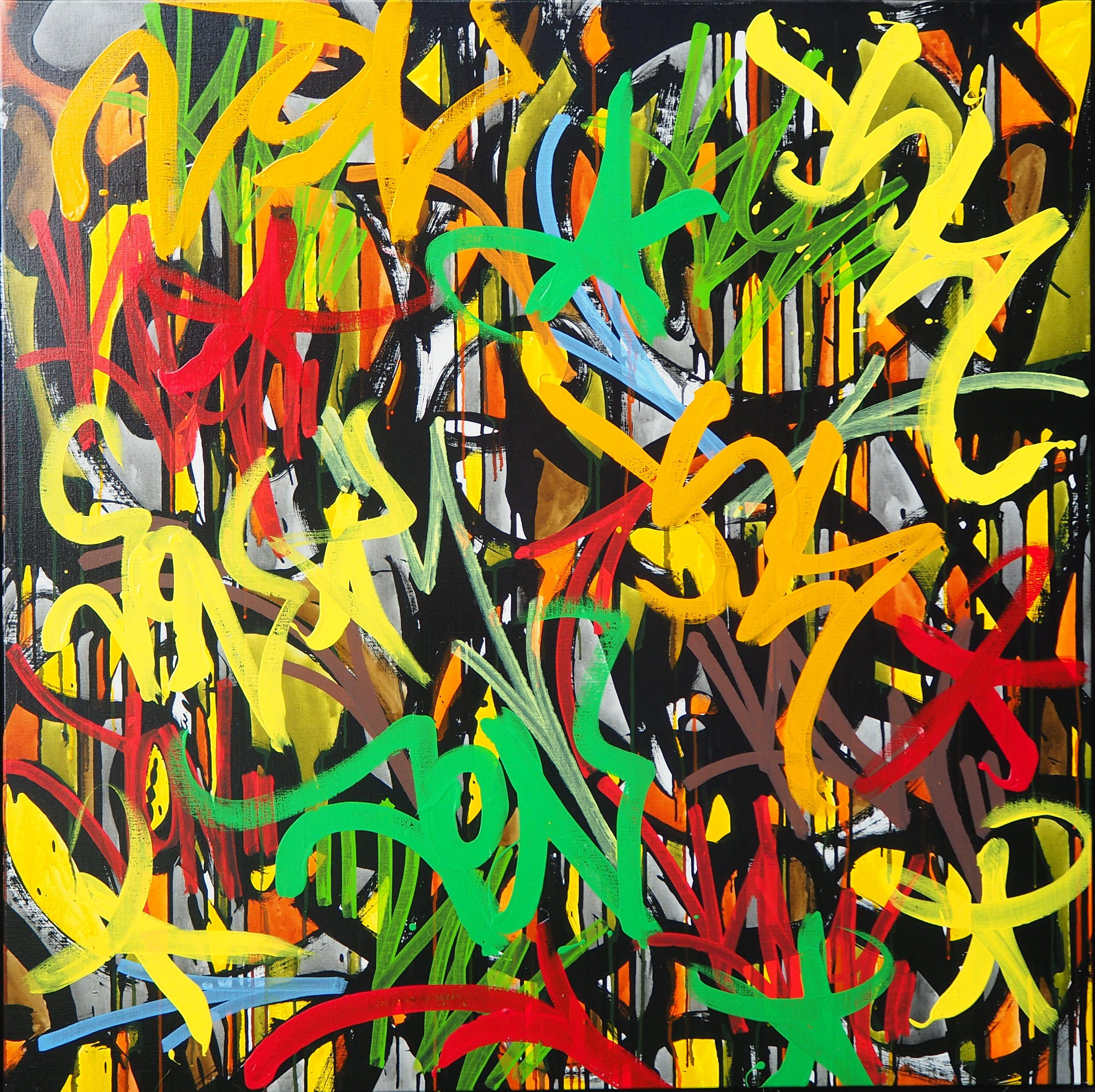 Storia della mia vita - Pittura su tela originale firmata con CERTIFICATO - Painting American Modern di Jonone