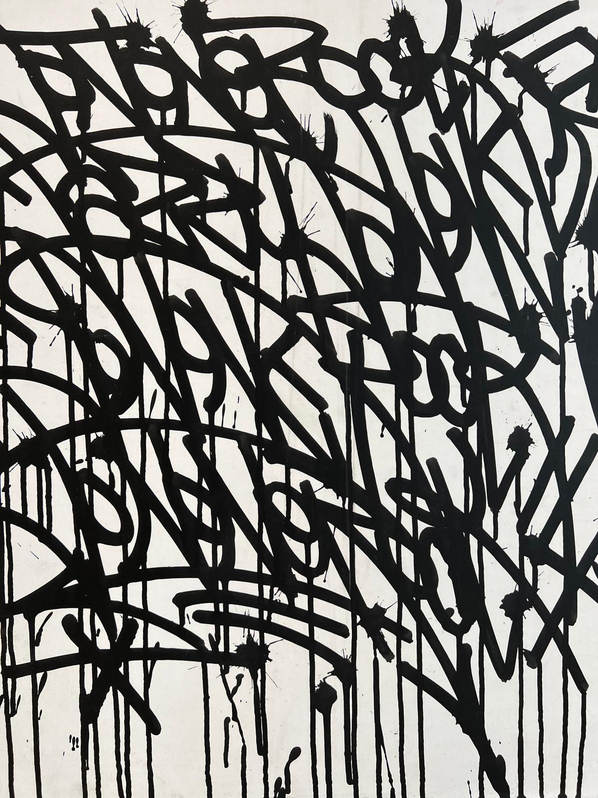 Calligrafia urbana - Abstract Painting Grigio di Jonone