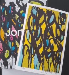 Book "JonOne" with an original signed silk-screen print